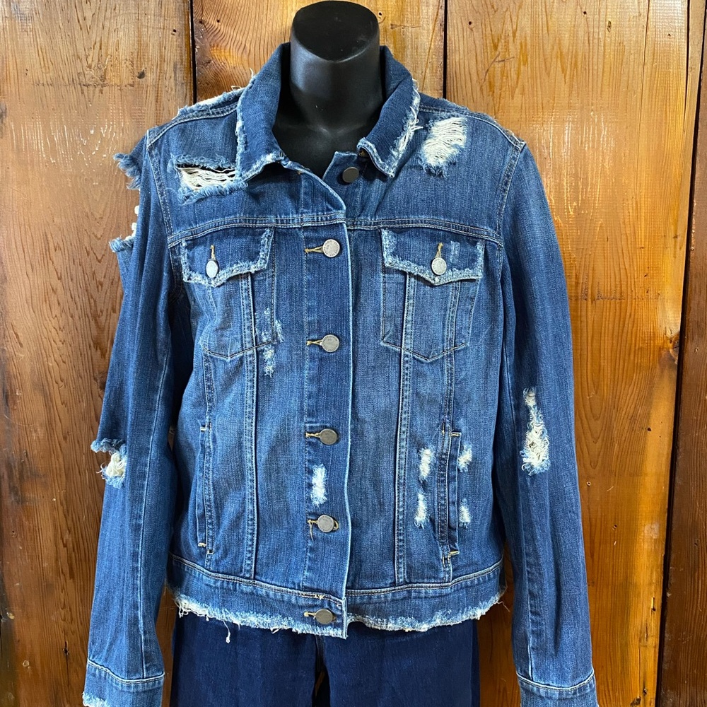 Distressed Denim Jacket